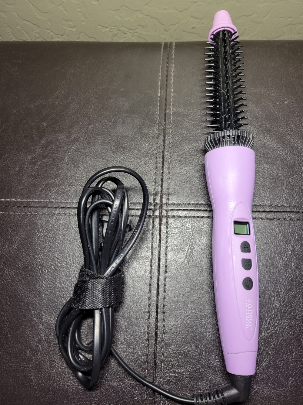 Calista Perfecter Pro Heated Round Brush - Purple Ionic Styling Brush 0.50"